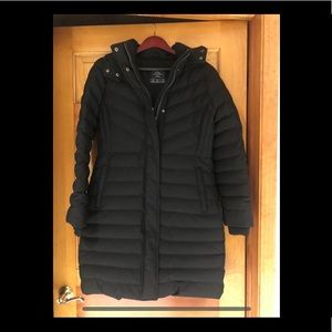 A&F Long Stretch Puffer Coat